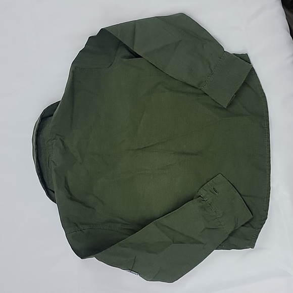 Sacred Crown Military Green Button Down 24M - Picture 5 of 6
